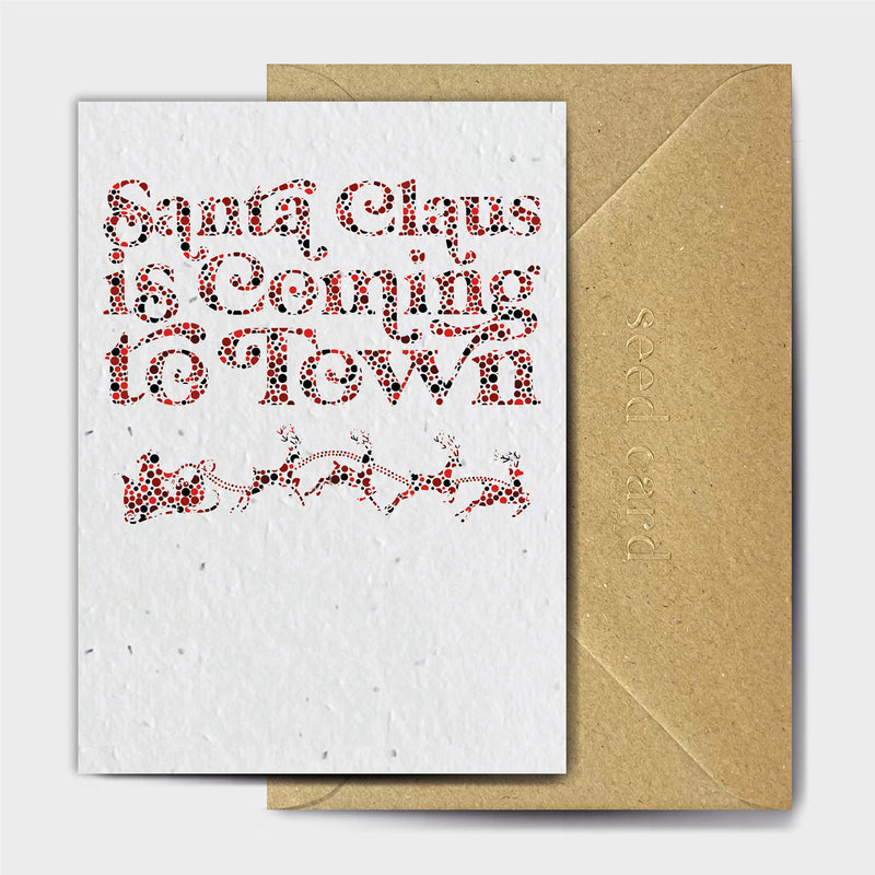 Shop online Santa Dots Is Coming To Town - 100% biodegradable seed-embedded cards Shop -The Seed Card Company