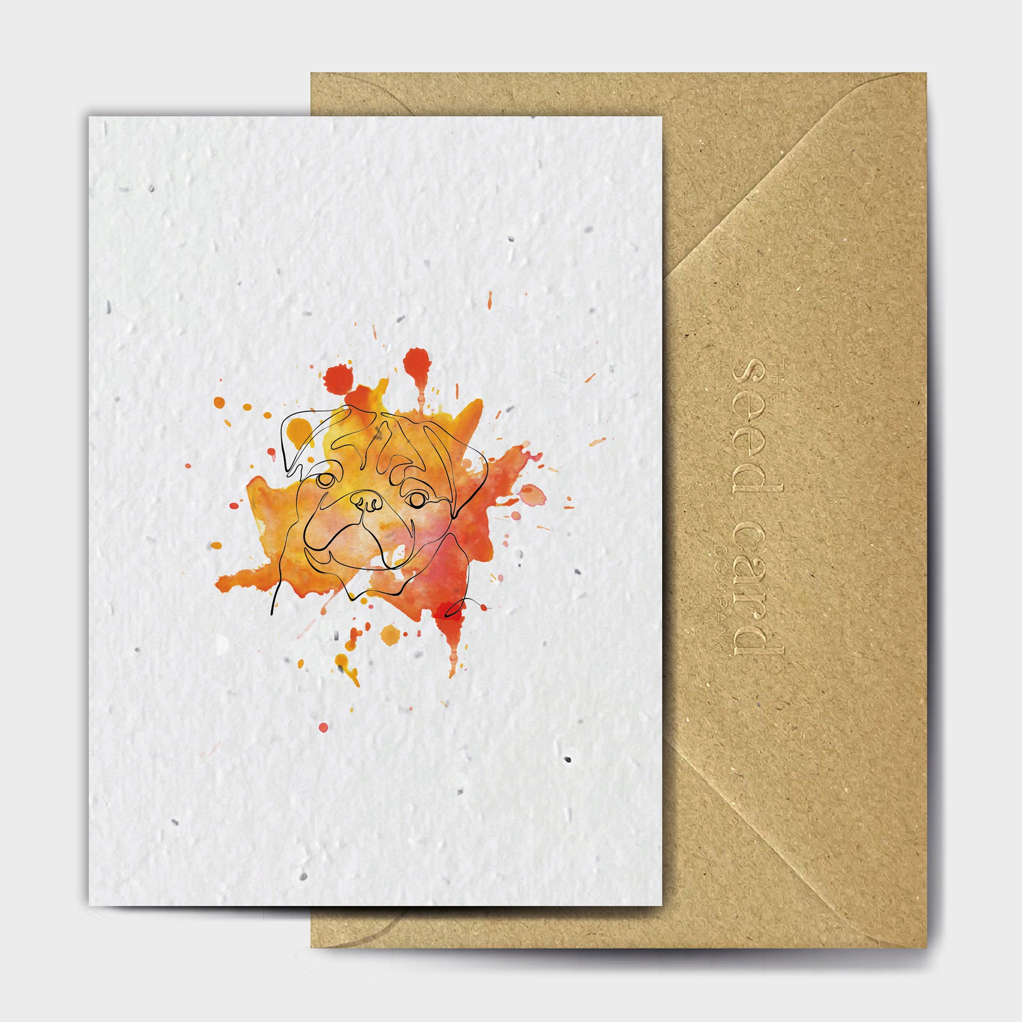 Shop online A Grumble Of Pugs - 100% biodegradable seed-embedded cards Shop -The Seed Card Company