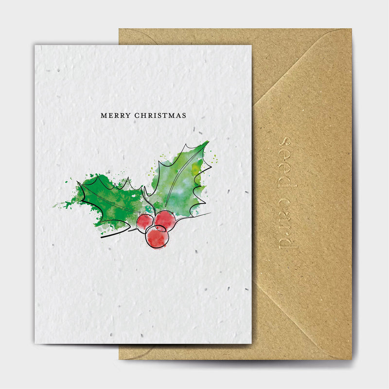 Shop online Does Not Contain Holly Seeds - 100% biodegradable seed-embedded cards Shop -The Seed Card Company