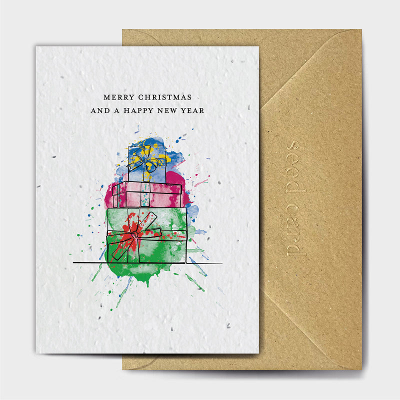 Shop online Watercolour Wrapping - 100% biodegradable seed-embedded cards Shop -The Seed Card Company