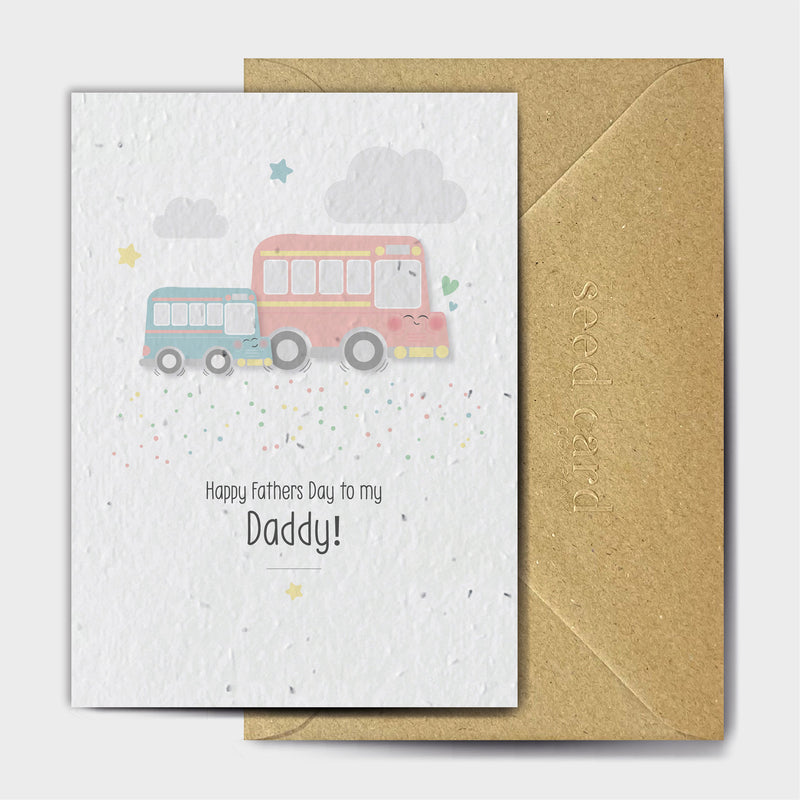 Shop online Big Bus Little Bus - 100% biodegradable seed-embedded cards Shop -The Seed Card Company