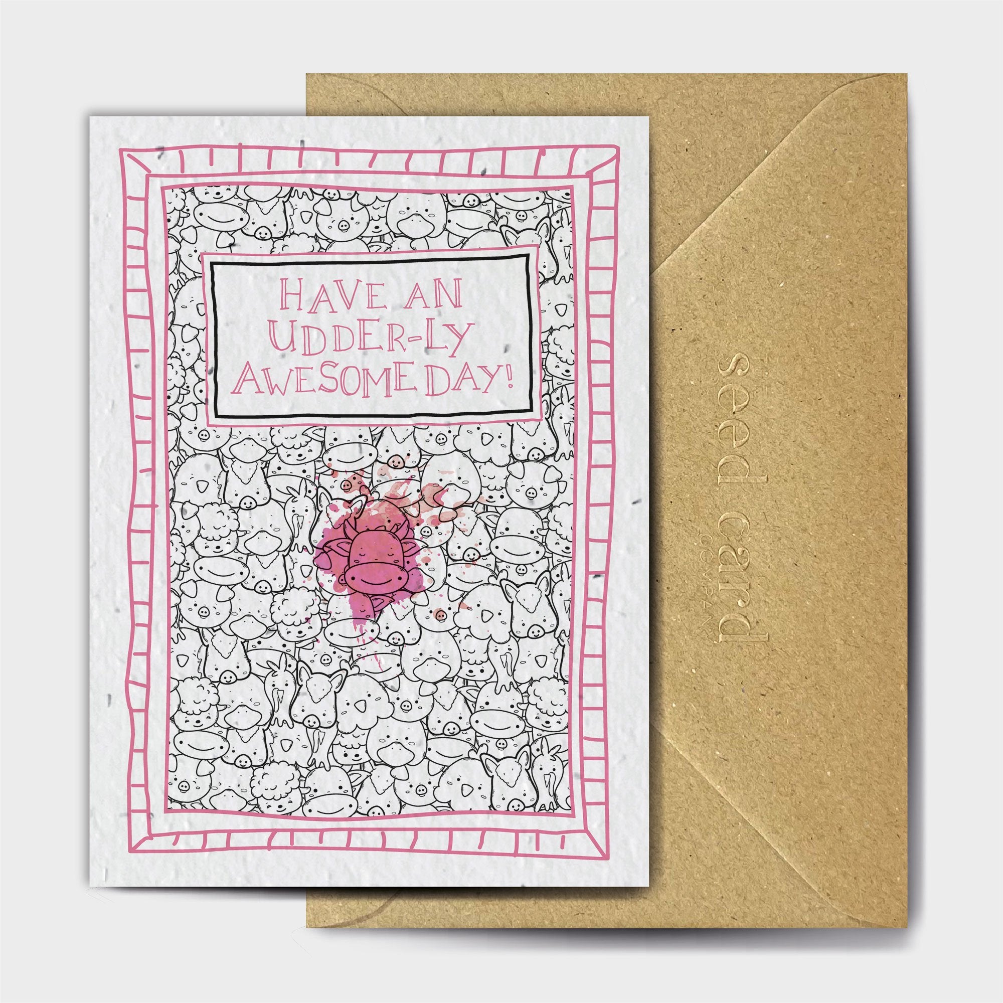 Shop online Udder-ly Awesome - 100% biodegradable seed-embedded cards Shop -The Seed Card Company