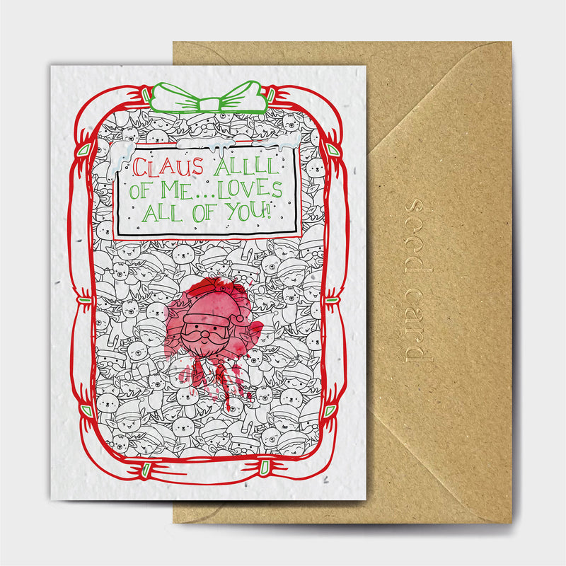 Shop online Happy Christmas Love JL - 100% biodegradable seed-embedded cards Shop -The Seed Card Company