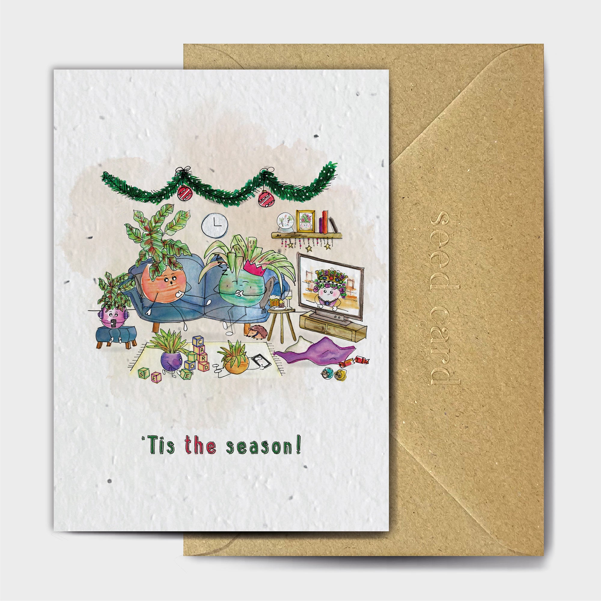 Shop online Wake Up, Queenie's On! - 100% biodegradable seed-embedded cards Shop -The Seed Card Company