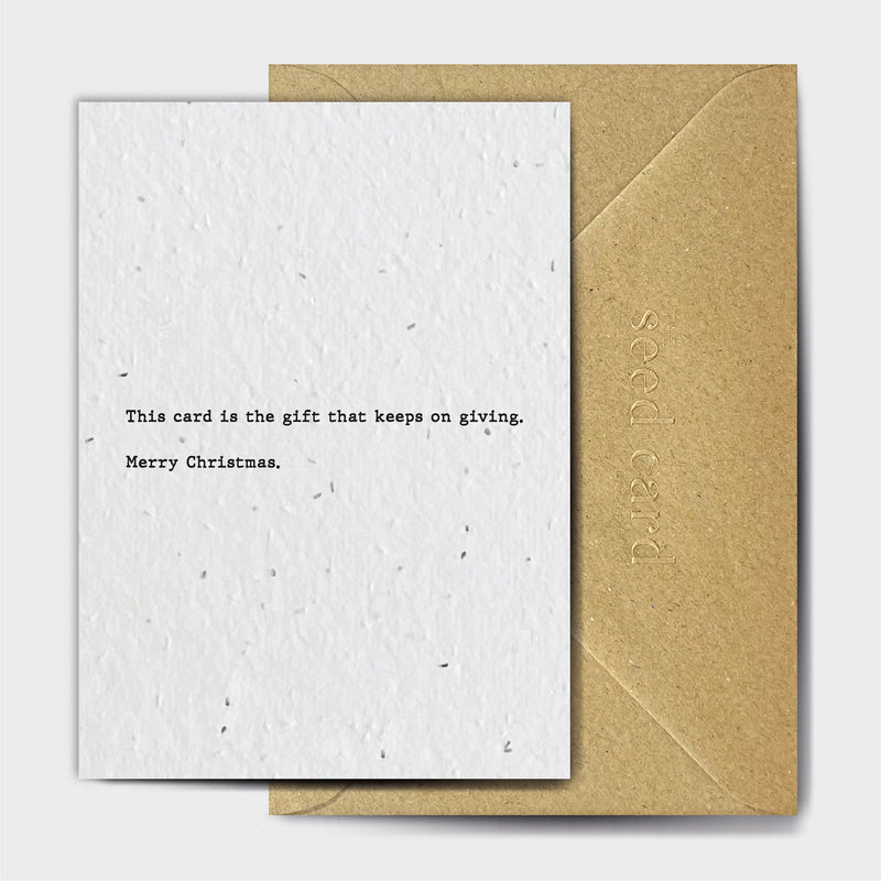 Shop online Who Wanted A Present Anyway - 100% biodegradable seed-embedded cards Shop -The Seed Card Company
