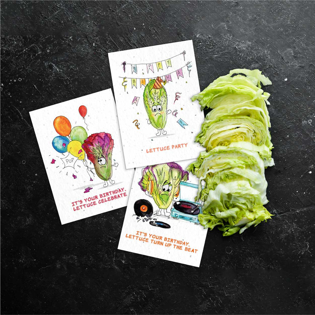 Garden Vegetables Greeting Card on Plantable Paper