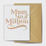 Shop online Mum In A Million Dots - 100% biodegradable seed-embedded cards Shop -The Seed Card Company