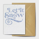 Shop online Let It Snow - 100% biodegradable seed-embedded cards Shop -The Seed Card Company