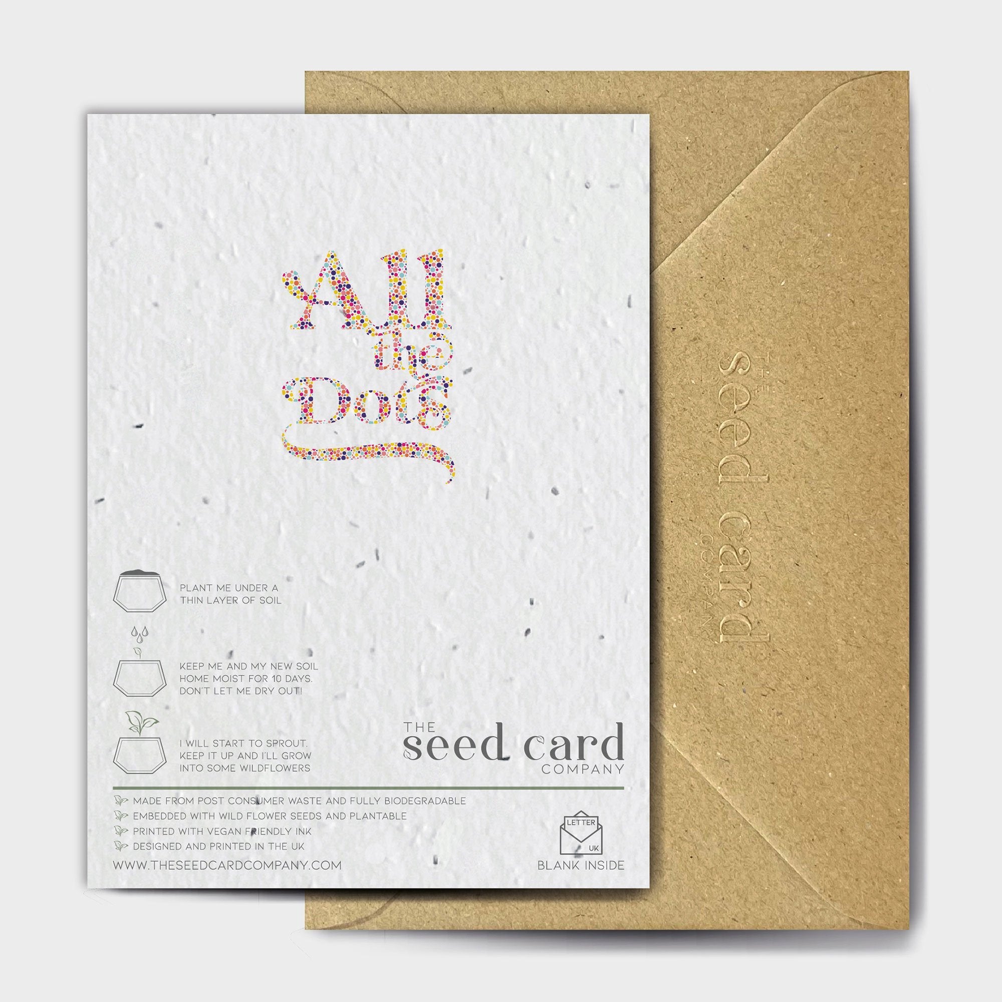 Shop online Dotty Thirteen - 100% biodegradable seed-embedded cards Shop -The Seed Card Company