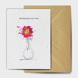 Shop online Pink Anomalily - 100% biodegradable seed-embedded cards Shop -The Seed Card Company