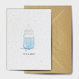 Shop online Baby Boys Bottle - 100% biodegradable seed-embedded cards Shop -The Seed Card Company