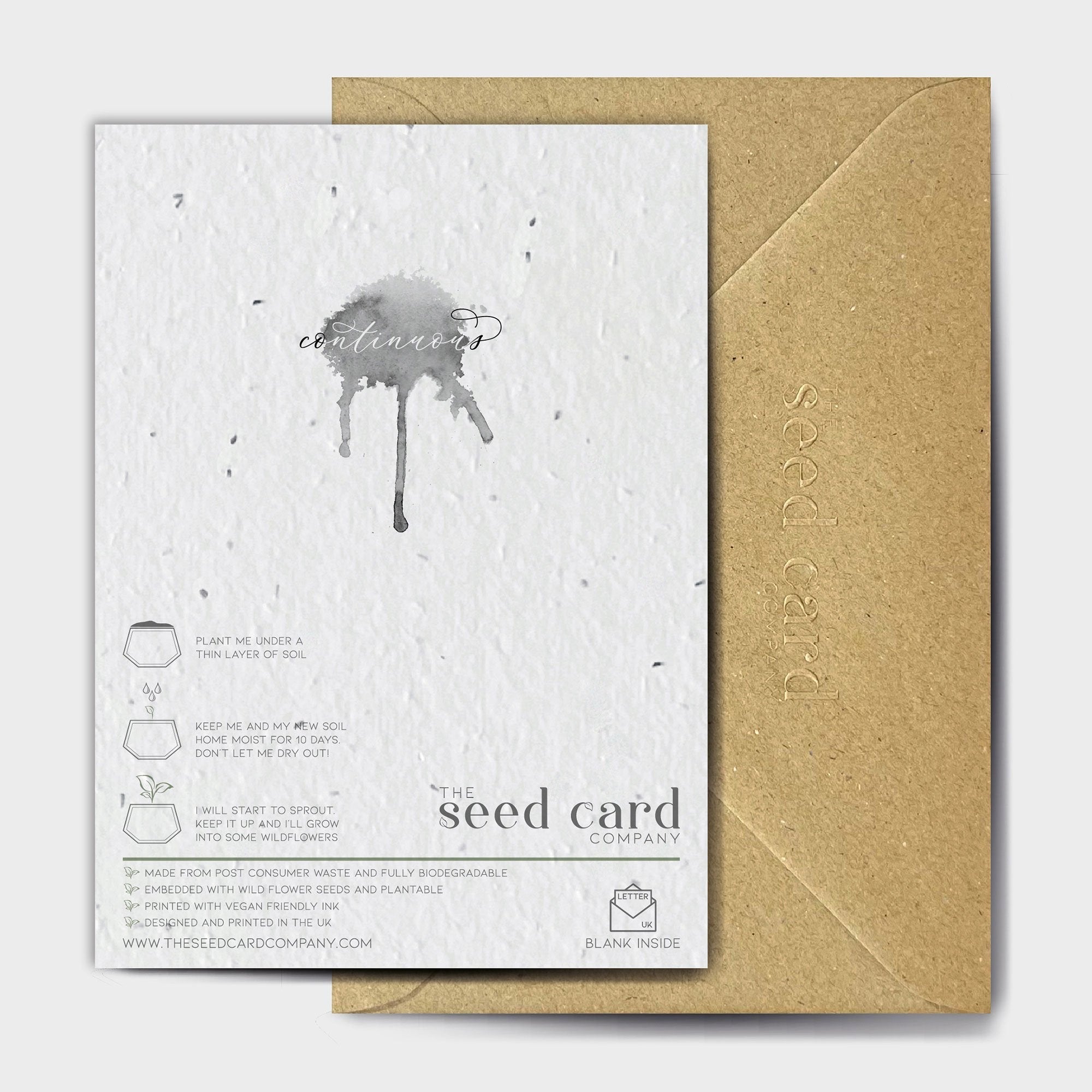 Shop online A Single Piece Of Cake - 100% biodegradable seed-embedded cards Shop -The Seed Card Company
