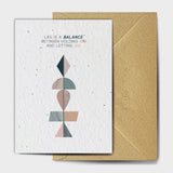 Shop online A Balancing Act - 100% biodegradable seed-embedded cards Shop -The Seed Card Company