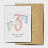 Shop online Three baby Sharks - 100% biodegradable seed-embedded cards Shop -The Seed Card Company