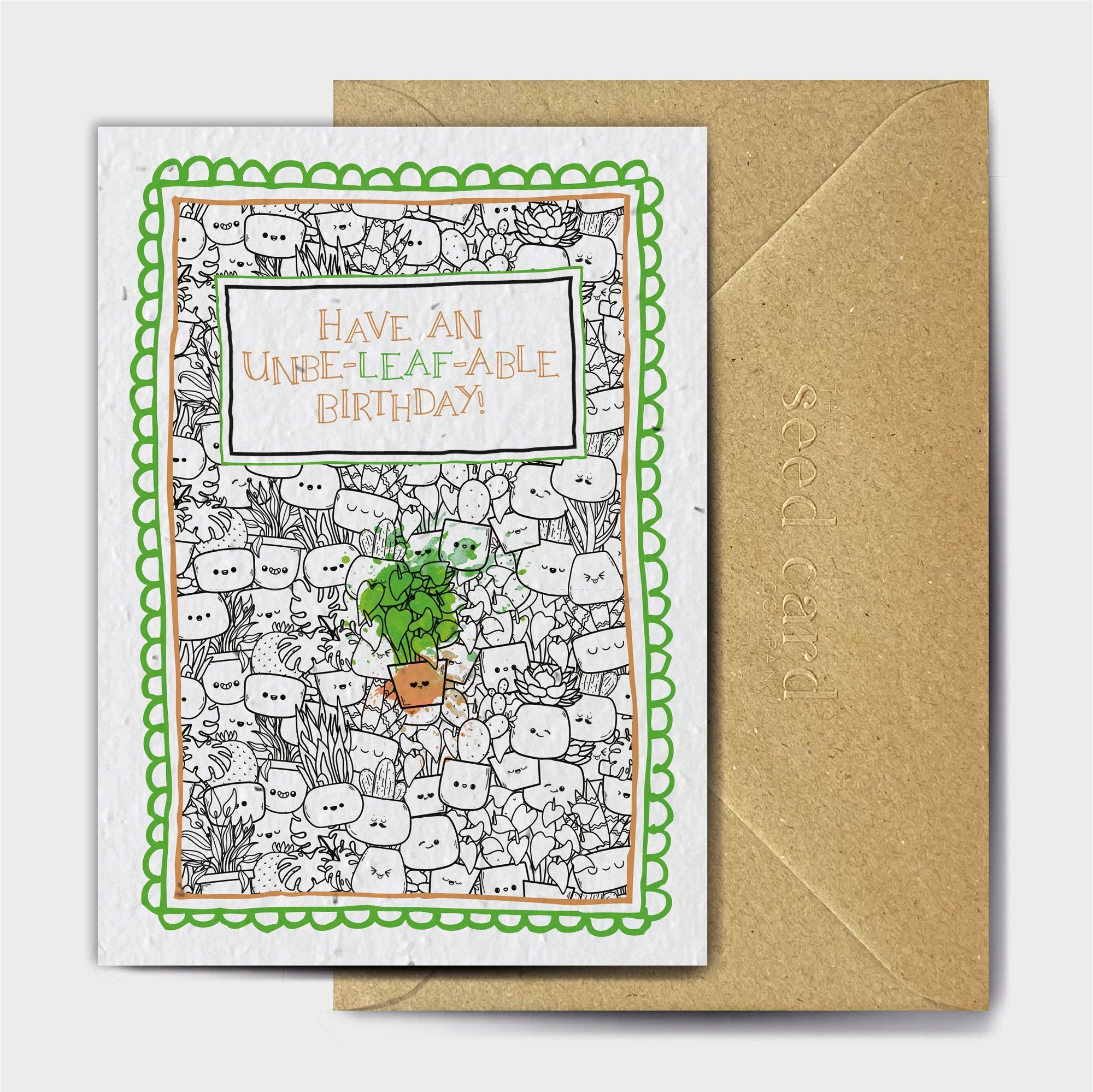 Shop online Unbe-leaf-able Birthday - 100% biodegradable seed-embedded cards Shop -The Seed Card Company
