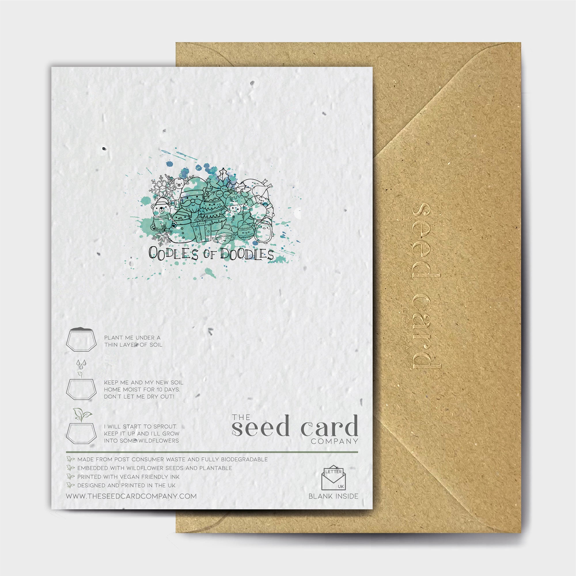 Shop online Happy Christmas Love JL - 100% biodegradable seed-embedded cards Shop -The Seed Card Company