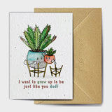 Shop online Like Father Like Son - 100% biodegradable seed-embedded cards Shop -The Seed Card Company