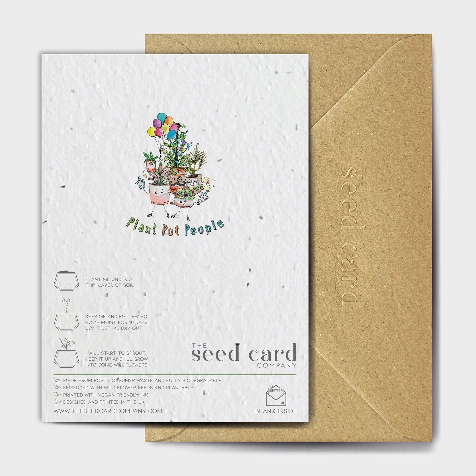 Shop online A Pot To Call Home - 100% biodegradable seed-embedded cards Shop -The Seed Card Company