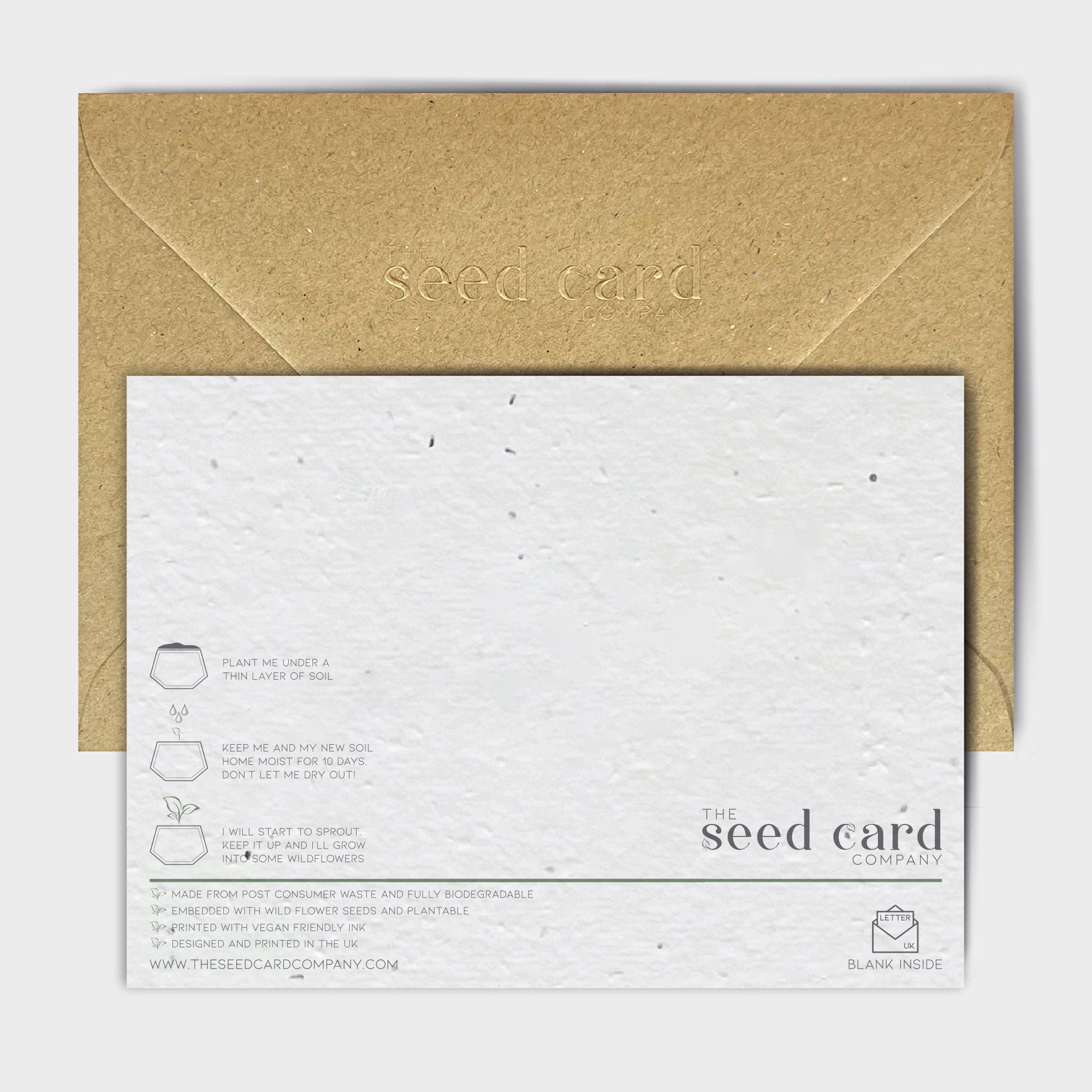 Shop online Escaso Gracias - 100% biodegradable seed-embedded cards Shop -The Seed Card Company