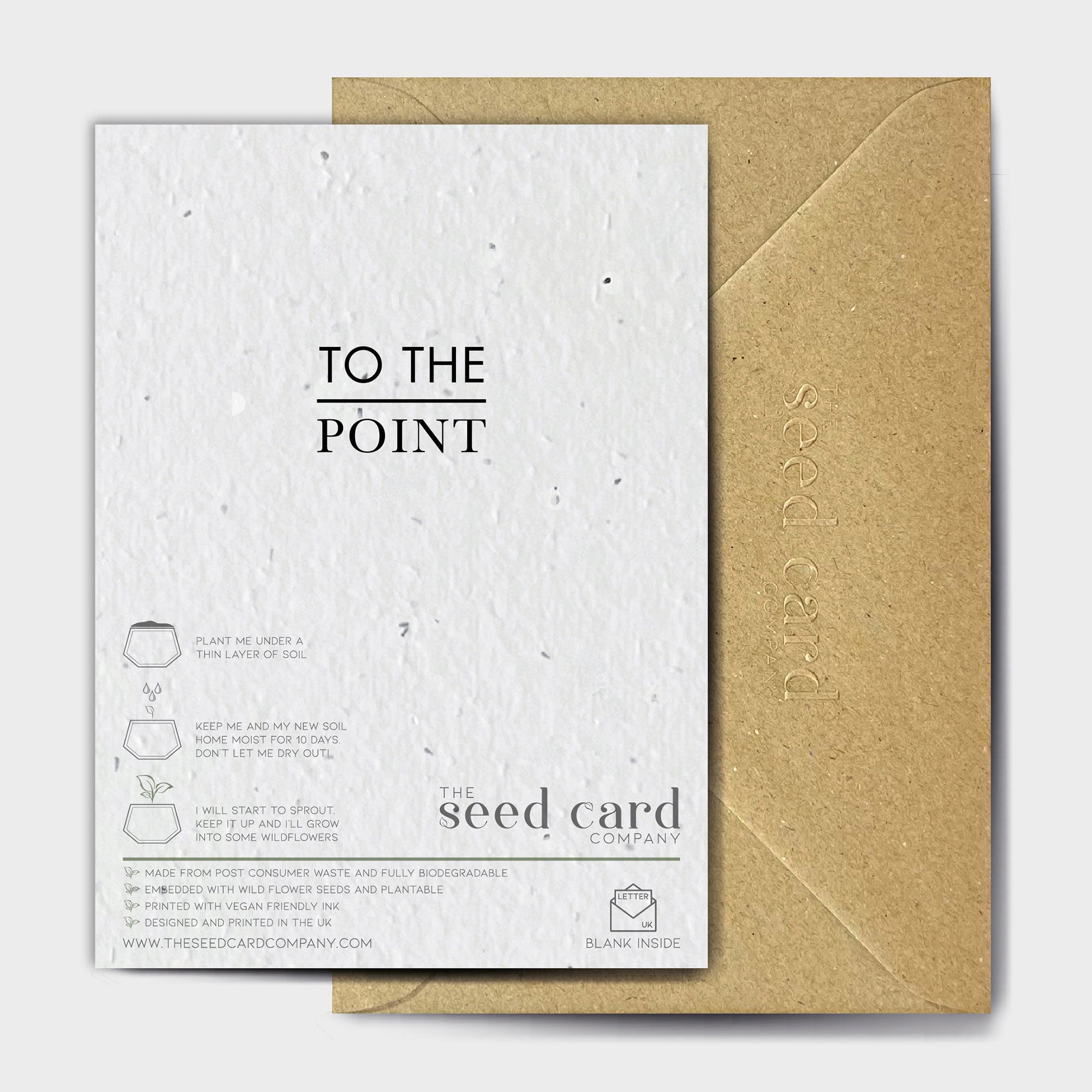 Shop online Take This As A Warning - 100% biodegradable seed-embedded cards Shop -The Seed Card Company