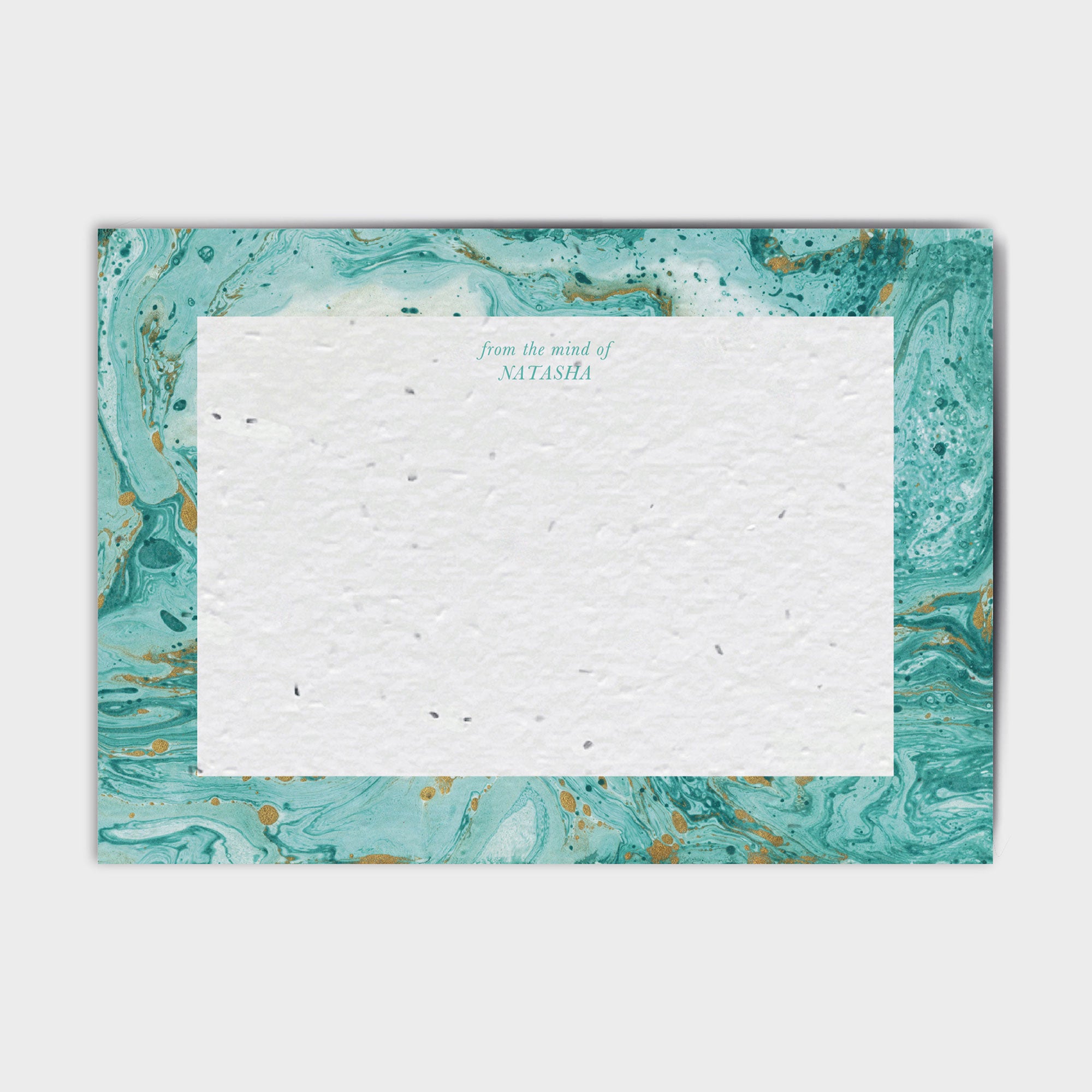 Shop online Turquoise Marble - 100% biodegradable seed-embedded cards Shop -The Seed Card Company