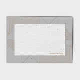 Shop online Grey Geometry - 100% biodegradable seed-embedded cards Shop -The Seed Card Company